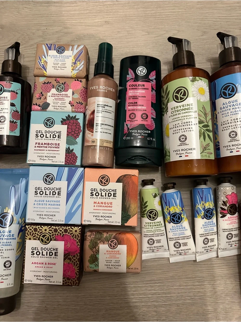 NEW Yves Rocher 24-Pc Bath Body Hair Care Mega Bundle | Shower Gel Lotion